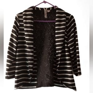 Eyeshadow striped cardigan